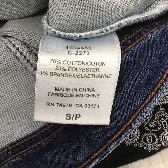 𝅺parasuco 2016 stretchy jeans denim jacket blue casual Streetwear coat small - Picture 3 of 9